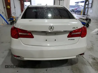 2015 Acura RLX Tech Pkg with VIN JH4KC1F5XFC001090, listed as a Copart auction lot 88261555 with 0 mi miles and Salvage Title. Bid and sale history available at carsss.com. Image 6.