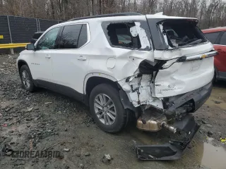 2022 Chevrolet Traverse LT Cloth with VIN 1GNEVMKW7NJ190372, listed as a Copart auction lot 44315595 with 19,791 mi miles and Salvage Title. Bid and sale history available at carsss.com. Image 2.