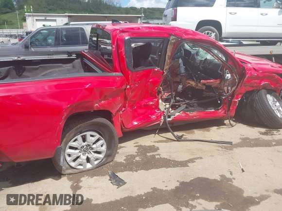 2024 Nissan Frontier SV with VIN 1N6ED1EKXRN601679, listed as a IAAI auction lot 42144247 with 13,486 mi miles and . Bid and sale history available at DreamBid. Image 6.