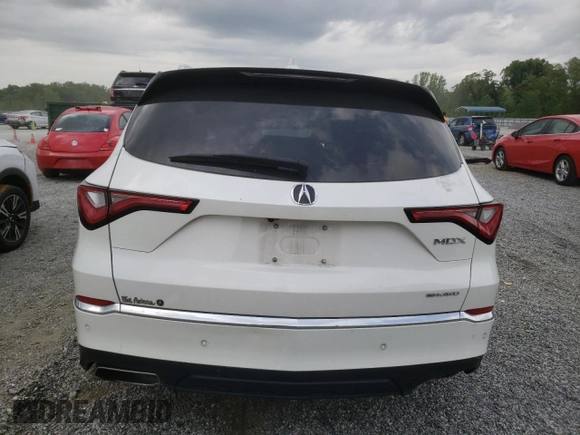 2023 Acura MDX Advance with VIN 5J8YE1H81PL026847, listed as a Copart auction lot 54119965 with 37,831 mi miles and Salvage title. Bid and sale history available at DreamBid. Image 6.