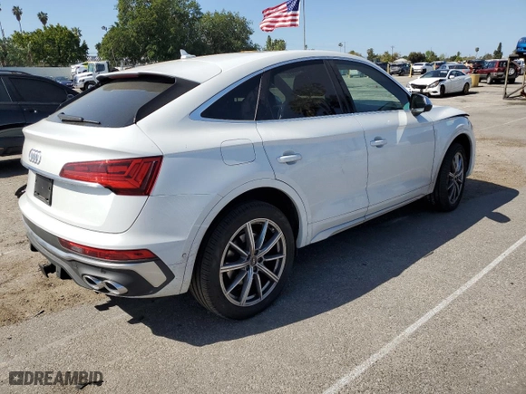 2022 Audi SQ5 Sportback Prestige with VIN WA134AFY0N2108547, listed as a Copart auction lot 48564043 with NaN miles. Bid and sale history available at carsss.com. Image 3.