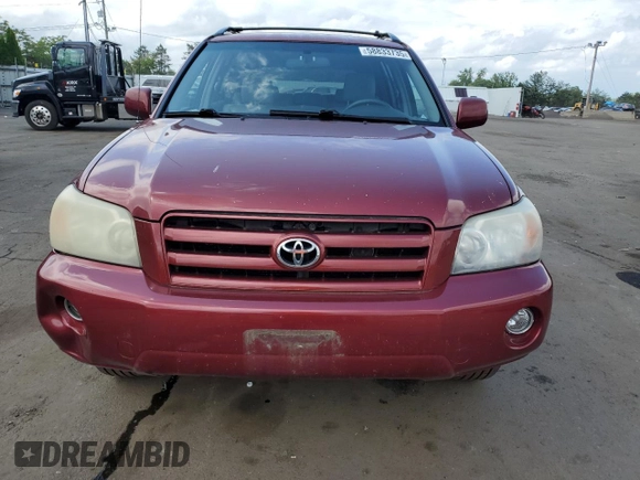 2005 Toyota Highlander z VIN JTEEP21A250113777, wystawiony jako Copart lot #58833735 z przebiegiem 176 285 mil mil oraz Szkoda całkowita • Salvage title. Historia ofert i sprzedaży dostępna na DreamBid. Obrazek 5.