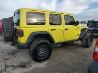 2022 Jeep Wrangler Unlimited High Tide with VIN 1C4HJXDG9NW249658, listed as a Copart auction lot 74501134 with Not Provided miles and Non Repairable. Bid and sale history available at DreamBid. Image 3.
