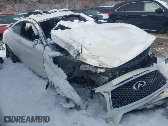 2017 Infiniti Q60 Sport with VIN JN1EV7ELXHM552356, listed as a IAAI auction lot 41320069 with 78,893 mi miles. Bid and sale history available at carsss.com. Image 1.