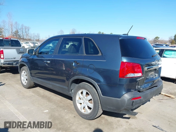 2011 Kia Sorento LX with VIN 5XYKT3A1XBG158819, listed as a IAAI auction lot 41665390 with 120,570 mi miles. Bid and sale history available at carsss.com. Image 3.