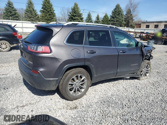 2019 Jeep Cherokee Latitude Plus with VIN 1C4PJMLB8KD233703, listed as a Copart auction lot 54084335 with 45,331 mi miles and Salvage Title. Bid and sale history available at carsss.com. Image 3.