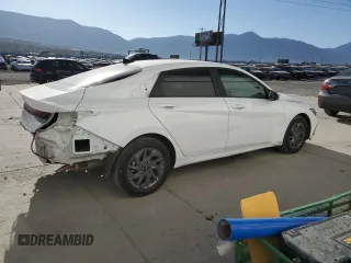 2024 Hyundai Elantra SEL with VIN KMHLM4DG4RU647339, listed as a Copart auction lot 61629065 with 37,322 mi miles and Salvage title. Bid and sale history available at DreamBid. Image 3.