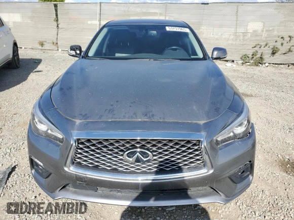 2021 Infiniti Q50 Pure with VIN JN1EV7AP5MM706121, listed as a Copart auction lot 53731965 with 76,603 mi miles and Salvage Title. Bid and sale history available at DreamBid. Image 5.