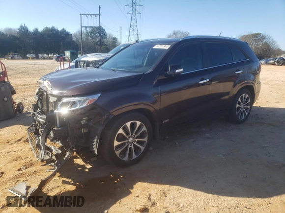 2014 Kia Sorento SX with VIN 5XYKWDA71EG465091, listed as a Copart auction lot 87201944 with 177,270 mi miles and Salvage Title. Bid and sale history available at carsss.com. Image 1.