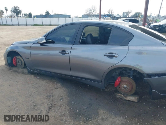 2017 Infiniti Q50 Red Sport 400 with VIN JN1FV7AP2HM850025, listed as a IAAI auction lot 41687964 with 70,334 mi miles. Bid and sale history available at carsss.com. Image 18.