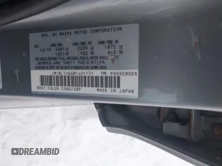 2011 Mazda 3 S Sport with VIN JM1BL1U66B1401151, listed as a IAAI auction lot 41089230 with 106,991 mi miles and . Bid and sale history available at DreamBid. Image 9.