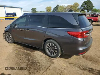 2024 Honda Odyssey EX-L with VIN 5FNRL6H6XRB016148, listed as a Copart auction lot 50639375 with 27,113 mi miles and Salvage Title. Bid and sale history available at DreamBid. Image 2.