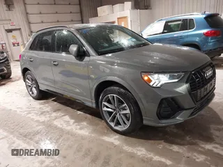 2024 Audi Q3 S line Premium Plus with VIN WA1EECF30R1156373, listed as a IAAI auction lot 42297271 with 6,528 mi miles and . Bid and sale history available at DreamBid. Image 1.