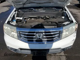 2014 Honda Pilot EX-L with VIN 5FNYF3H77EB015608, listed as a Copart auction lot 43647195 with 59,365 mi miles and Salvage Title. Bid and sale history available at DreamBid. Image 12.
