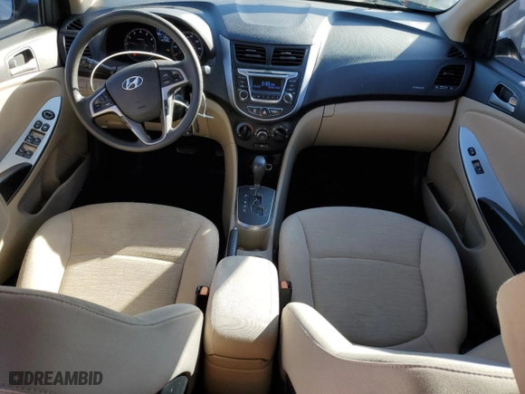 2015 Hyundai Accent GLS with VIN KMHCT4AEXFU929616, listed as a Copart auction lot 47487095 with 107,293 mi miles and Clean Title. Bid and sale history available at carsss.com. Image 8.