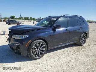 2022 BMW X7 xDrive40i with VIN 5UXCW2C02N9J96379, listed as a Copart auction lot 51787415 with 44,475 mi miles and Salvage Title. Bid and sale history available at carsss.com. Image 1.