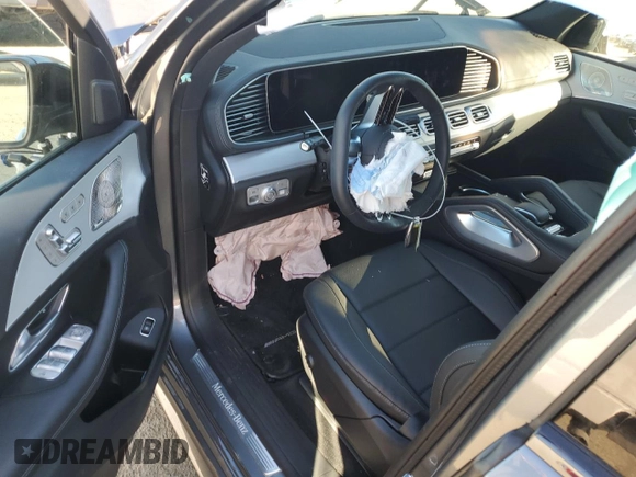 2024 Mercedes-Benz GLS 450 with VIN 4JGFF5KE5RB173752, listed as a Copart auction lot 73601334 with Not Provided miles and Salvage Title. Bid and sale history available at DreamBid. Image 8.