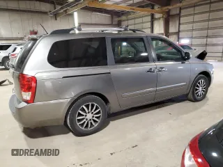 2011 Kia Sedona EX with VIN KNDMH4C79B6398495, listed as a Copart auction lot 47064174 with 169,328 mi miles and Salvage Title. Bid and sale history available at carsss.com. Image 3.