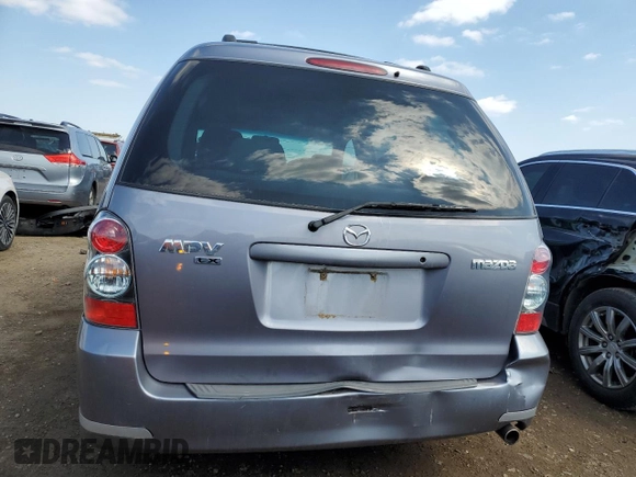 2004 Mazda MPV ES z VIN JM3LW28J840528192, wystawiony jako Copart lot #52624565 z przebiegiem 96 222 mil mil oraz Szkoda całkowita • Salvage title. Historia ofert i sprzedaży dostępna na DreamBid. Obrazek 6.