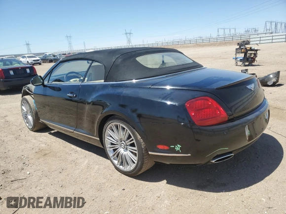 2010 Bentley Continental GT with VIN SCBDP3ZA8AC062503, listed as a Copart auction lot 67096414 with 45,588 mi miles and Salvage Title. Bid and sale history available at DreamBid. Image 2.