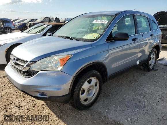 2011 Honda CR-V LX with VIN 5J6RE4H37BL012575, listed as a Copart auction lot 74450874 with 52,001 mi miles and Non Repairable. Bid and sale history available at carsss.com. Image 1.