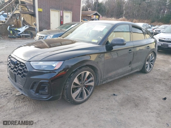 2023 Audi SQ5 Sportback Premium Plus with VIN WA124AFY1P2177097, listed as a IAAI auction lot 41053889 with 16,183 mi miles. Bid and sale history available at carsss.com. Image 17.