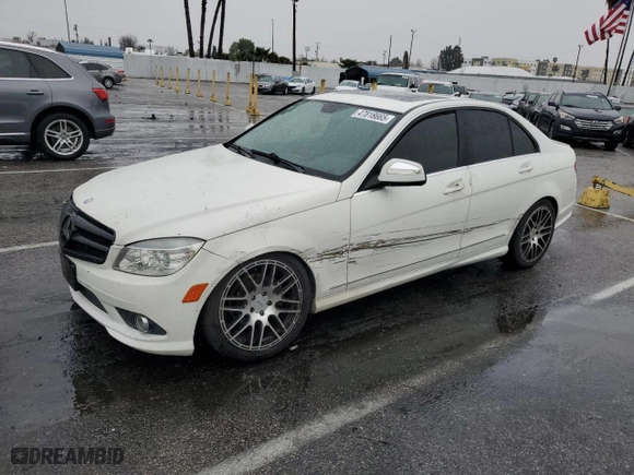 2009 Mercedes-Benz C-Class 3.0L Sport with VIN WDDGF54X19R053869, listed as a Copart auction lot 47818665 with 158,588 mi miles and Salvage Title. Bid and sale history available at carsss.com. Image 1.