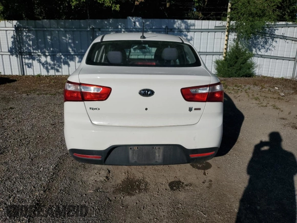 2012 Kia Rio LX with VIN KNADM4A33C6042683, listed as a Copart auction lot 68713644 with 0 mi miles and Clean Title. Bid and sale history available at carsss.com. Image 6.