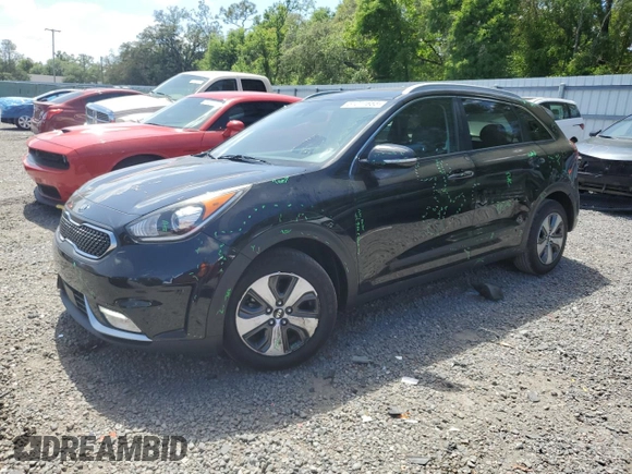 2017 Kia Niro EX with VIN KNDCC3LC0H5065876, listed as a Copart auction lot 51211655 with 104,486 mi miles and Non Repairable. Bid and sale history available at carsss.com. Image 1.