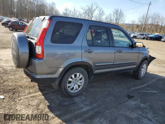 2005 Honda CR-V EX SE with VIN JHLRD78965C012301, listed as a Copart auction lot 53502305 with 0 mi miles and Salvage Title. Bid and sale history available at carsss.com. Image 3.