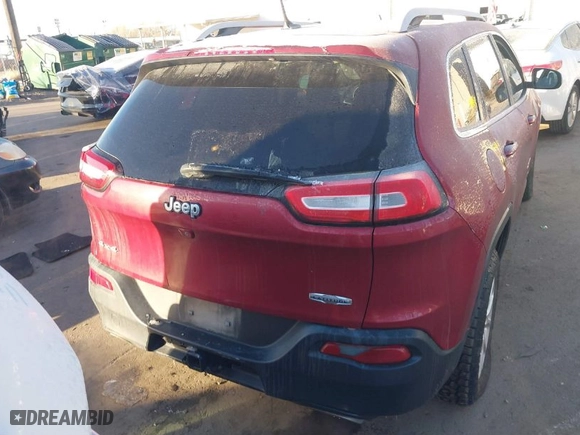 2015 Jeep Cherokee Latitude with VIN 1C4PJMCS0FW615427, listed as a IAAI auction lot 41375225 with 139,304 mi miles. Bid and sale history available at carsss.com. Image 16.