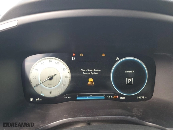 2021 Hyundai Santa Fe Limited with VIN 5NMS44AL0MH315111, listed as a Copart auction lot 43872555 with 19,179 mi miles and Salvage Title. Bid and sale history available at carsss.com. Image 9.