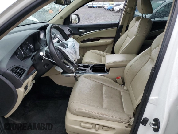 2015 Acura MDX Advance with VIN 5FRYD4H87FB031277, listed as a Copart auction lot 51446755 with 131,059 mi miles and Salvage title. Bid and sale history available at DreamBid. Image 7.