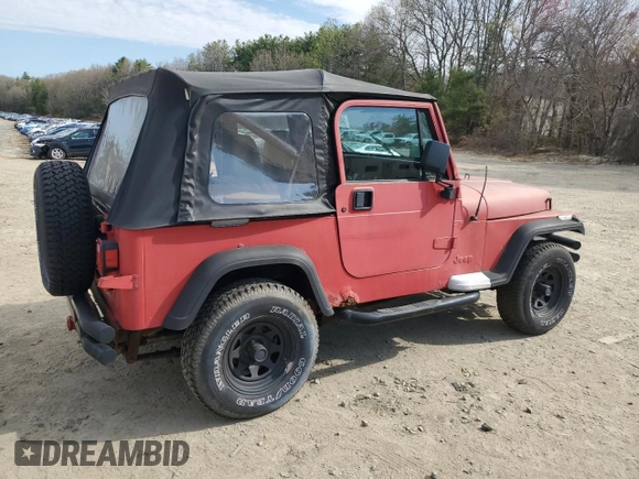 1993 Jeep Wrangler "S" with VIN 1J4FY19P6PP253652, listed as a Copart auction lot 54311795 with 308,487 mi miles and Clean Title. Bid and sale history available at carsss.com. Image 3.