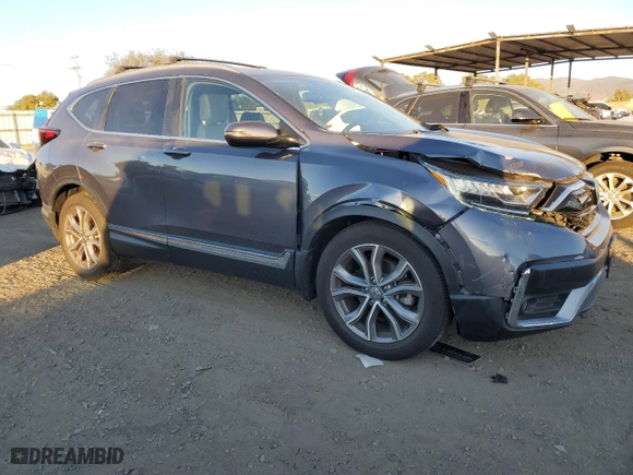 2021 Honda CR-V Touring with VIN 2HKRW2H9XMH672645, listed as a Copart auction lot 88764355 with 52,619 mi miles and Salvage Title. Bid and sale history available at carsss.com. Image 4.