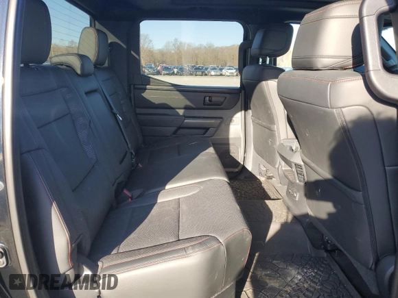 2024 Toyota Tundra TRD Pro Hybrid with VIN 5TFPC5DB0RX077194, listed as a Copart auction lot 42819155 with 16,387 mi miles and Salvage title. Bid and sale history available at DreamBid. Image 10.