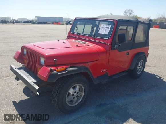1995 Jeep Wrangler S with VIN 1J4FY19P5SP286845, listed as a IAAI auction lot 42028886 with 155,841 mi miles. Bid and sale history available at carsss.com. Image 2.