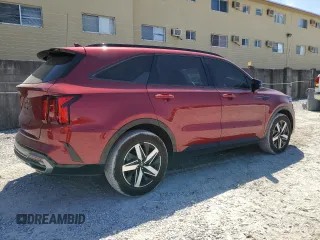 2023 Kia Sorento S with VIN 5XYRL4LC6PG208285, listed as a Copart auction lot 49927455 with 25,216 mi miles and Salvage Title. Bid and sale history available at DreamBid. Image 3.