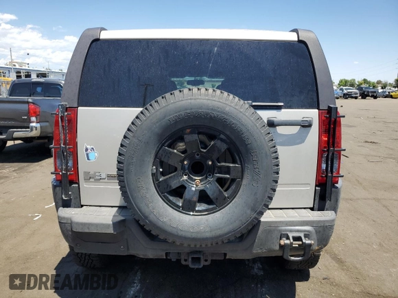 2007 Hummer H3 SUV with VIN 5GTDN13E078254585, listed as a Copart auction lot 60173854 with 96,873 mi miles and Non Repairable. Bid and sale history available at carsss.com. Image 6.