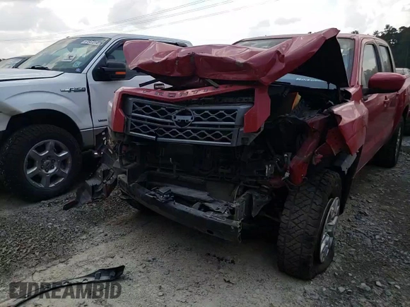 2022 Nissan Frontier SV with VIN 1N6ED1EK0NN652487, listed as a Copart auction lot 68125014 with 57,919 mi miles and Salvage Title. Bid and sale history available at carsss.com. Image 11.