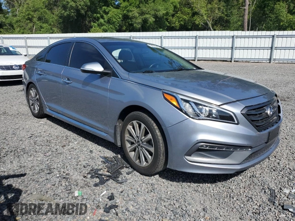 2016 Hyundai Sonata Sport with VIN 5NPE34AFXGH325341, listed as a Copart auction lot 54572035 with 132,316 mi miles and Salvage Title. Bid and sale history available at DreamBid. Image 4.