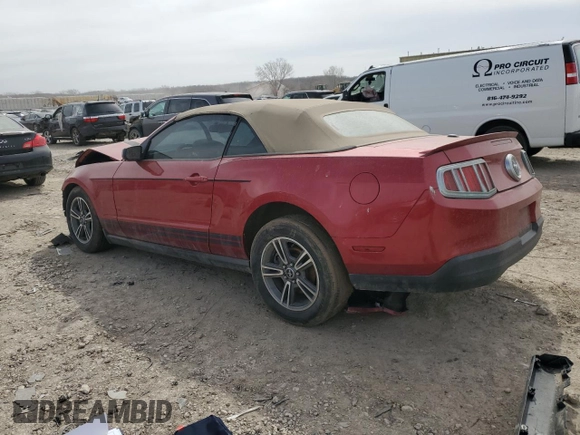 2010 Ford Mustang V6 with VIN 1ZVBP8EN6A5127893, listed as a Copart auction lot 49240375 with 152,874 mi miles and Salvage Title. Bid and sale history available at carsss.com. Image 2.
