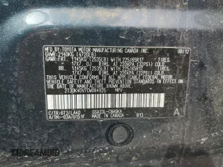 2012 Toyota RAV4 Limited with VIN 2T3DK4DV7CW084925, listed as a Copart auction lot 50385635 with 102,998 mi miles and Non Repairable. Bid and sale history available at carsss.com. Image 13.