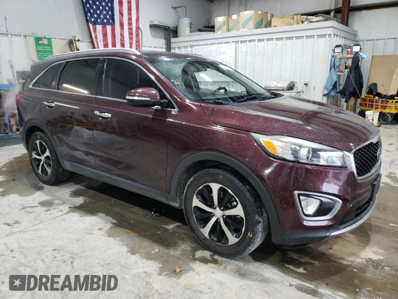 2017 Kia Sorento EX with VIN 5XYPH4A50HG184032, listed as a Copart auction lot 44816185 with 90,002 mi miles and Clean title. Bid and sale history available at DreamBid. Image 4.