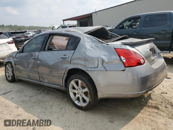 2008 Nissan Maxima 3.5 SE with VIN 1N4BA41E28C837324, listed as a Copart auction lot 67140294 with 0 mi miles and Salvage Title. Bid and sale history available at carsss.com. Image 2.