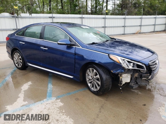 2017 Hyundai Sonata Sport with VIN 5NPE34AF4HH488827, listed as a Copart auction lot 52217955 with 103,258 mi miles and Clean Title. Bid and sale history available at carsss.com. Image 4.