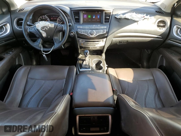 2017 Infiniti QX60 with VIN 5N1DL0MM0HC519612, listed as a Copart auction lot 55496365 with 140,205 mi miles and Salvage Title. Bid and sale history available at DreamBid. Image 8.