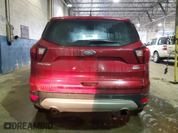 2019 Ford Escape SEL with VIN 1FMCU9HDXKUA81996, listed as a Copart auction lot 88982425 with 40,301 mi miles and Clean Title. Bid and sale history available at carsss.com. Image 6.