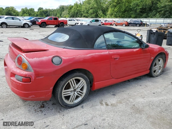 2003 Mitsubishi Eclipse GT with VIN 4A3AE55H63E116034, listed as a Copart auction lot 65481934 with 0 mi miles and Salvage Title. Bid and sale history available at carsss.com. Image 3.