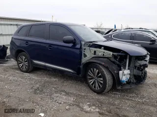 2019 Mitsubishi Outlander ES with VIN JA4AZ3A33KZ051702, listed as a Copart auction lot 42689725 with 77,190 mi miles and Salvage Title. Bid and sale history available at carsss.com. Image 4.